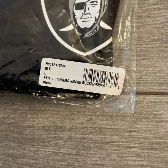 Men's BORN X RAISED Las Vegas Raiders Smoke Rocker Tee T-Shirt Black Sz L Large - Picture 8 of 8